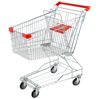 Carretto asiatico economico del carrello di acquisto di drogheria del supermercato di stile 125L di alta qualità