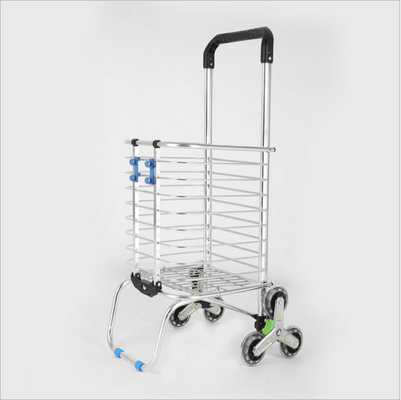 Folding Trolley 6 Wheel Shopping Trolley For Stair Climbing