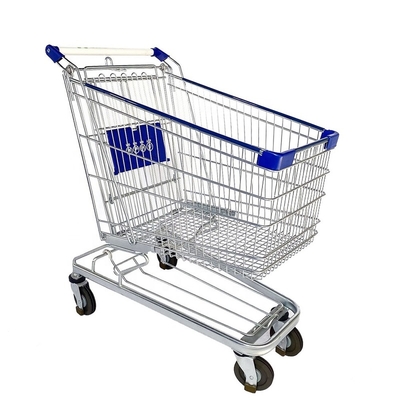 German Steel Construction Supermarket Shopping Cart 150 Liter Metal Shopping Trolley Manufacturer